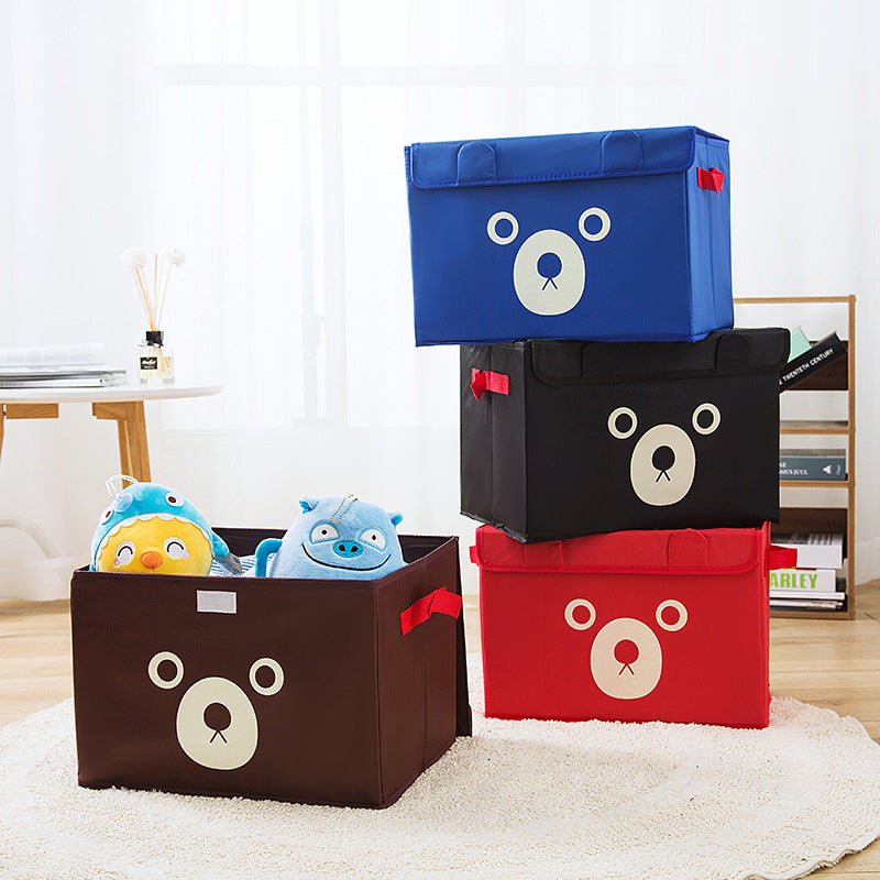 Cartoon Bear Foldable Storage Box For Multipurpose. - Easy Wholesale
