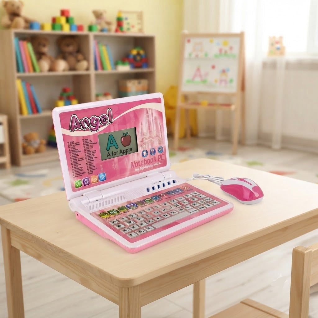 Educational and Learning Mode Kids Laptop (Cell Operated)