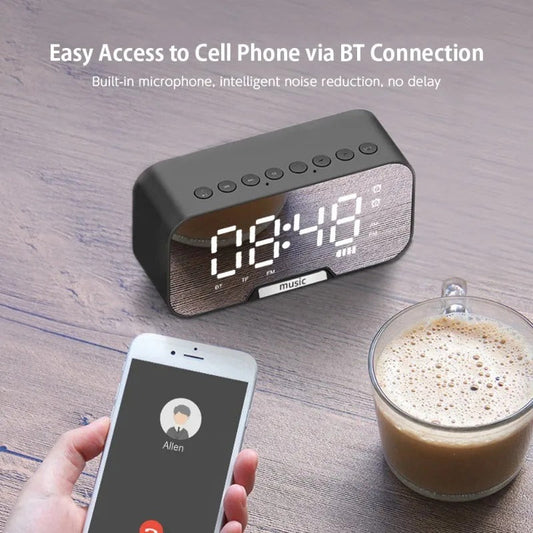 Wireless BT Speaker Digital Alarm Clock