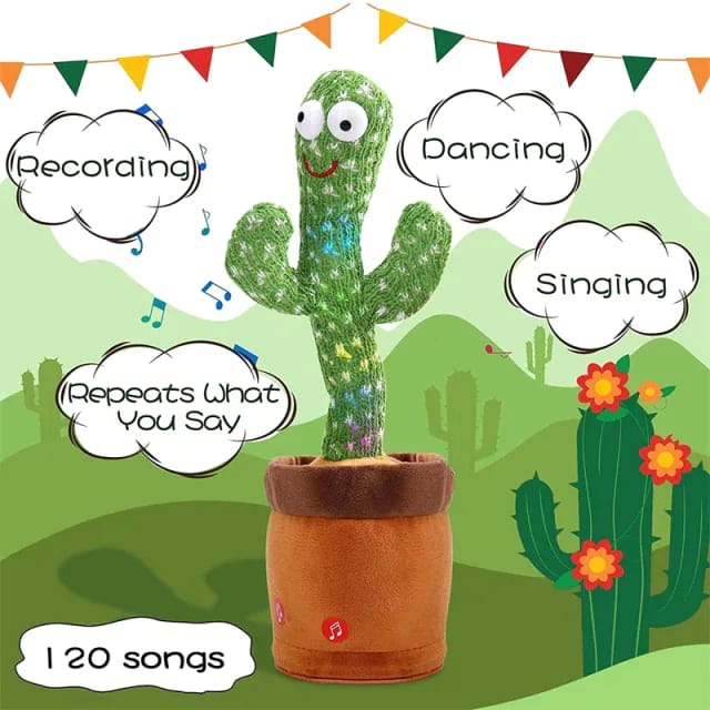 Dancing and Talking Cactus Toy for Kids - Easy Wholesale