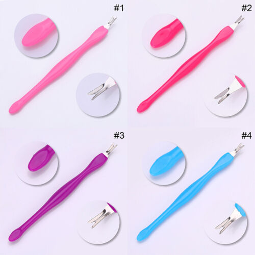 Pack Of 2 - Stainless Steel Dead Skin Remove Fork Nail Art Remover.