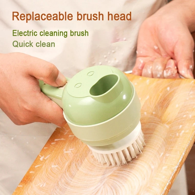 4 In 1 Handheld USB Charging Electric Vegetables Cutter Chopper.