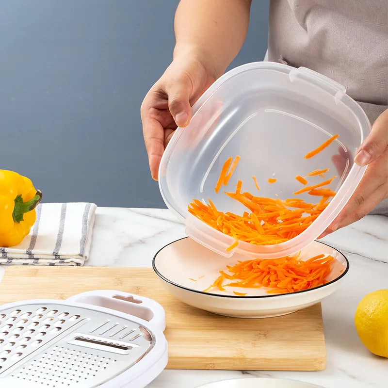 Multi-functional Vegetable Grater with Storage Box