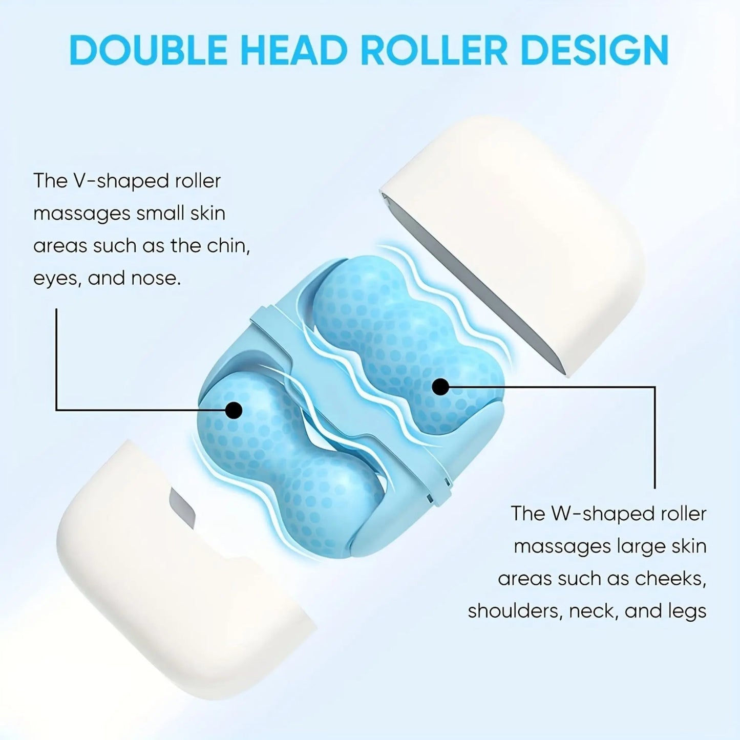 2 in 1 Ice Roller Facial Massager