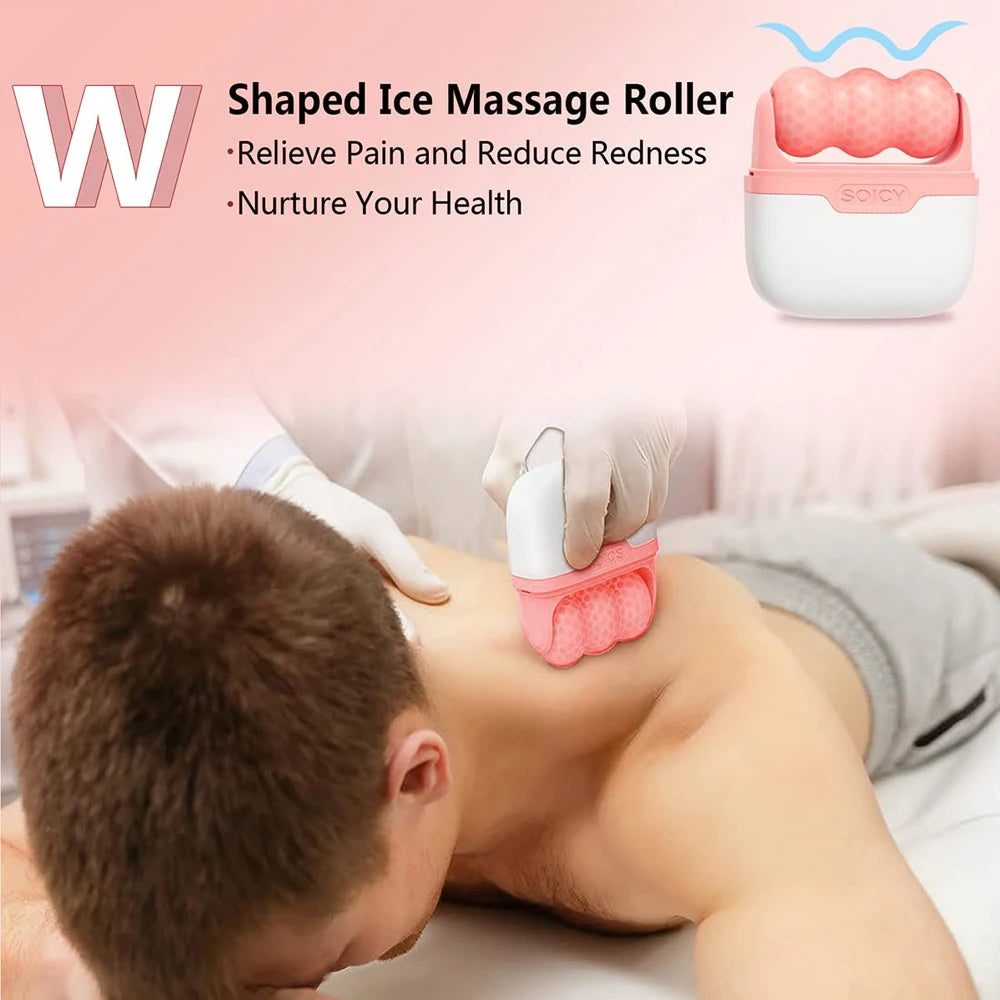2 in 1 Ice Roller Facial Massager