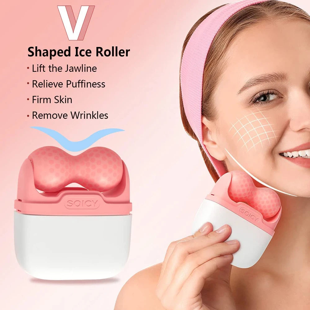 2 in 1 Ice Roller Facial Massager