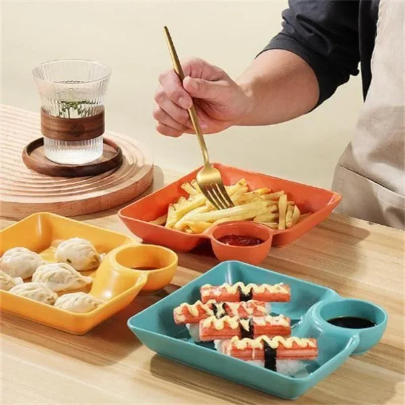 Square Snack Dumpling Plate