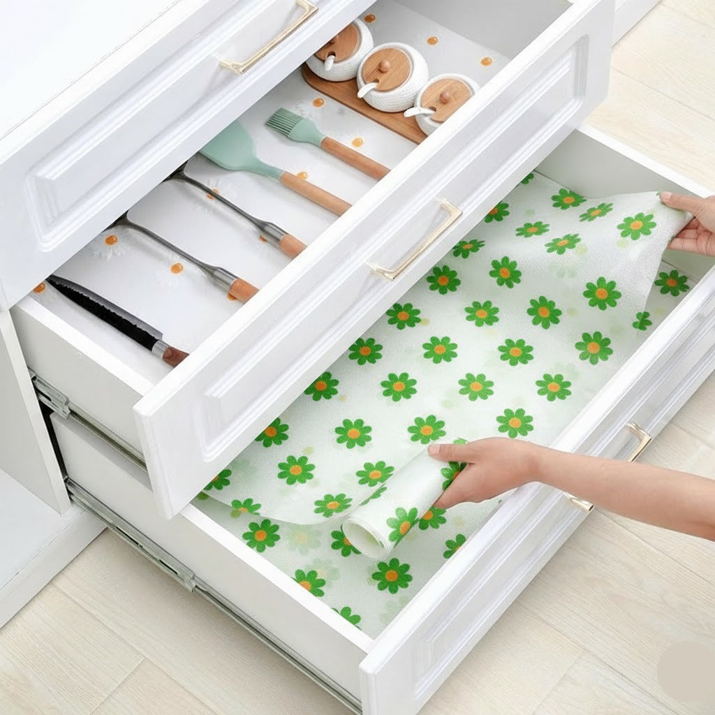 Kitchen Cabinet & Drawer Waterproof Linear Mat