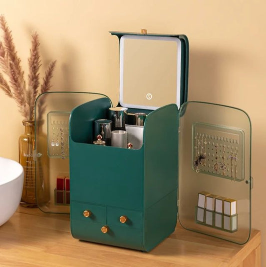 Large Jewellry & Cosmetic Organizer with LED Mirror
