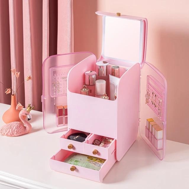 Large Jewellry & Cosmetic Organizer with LED Mirror
