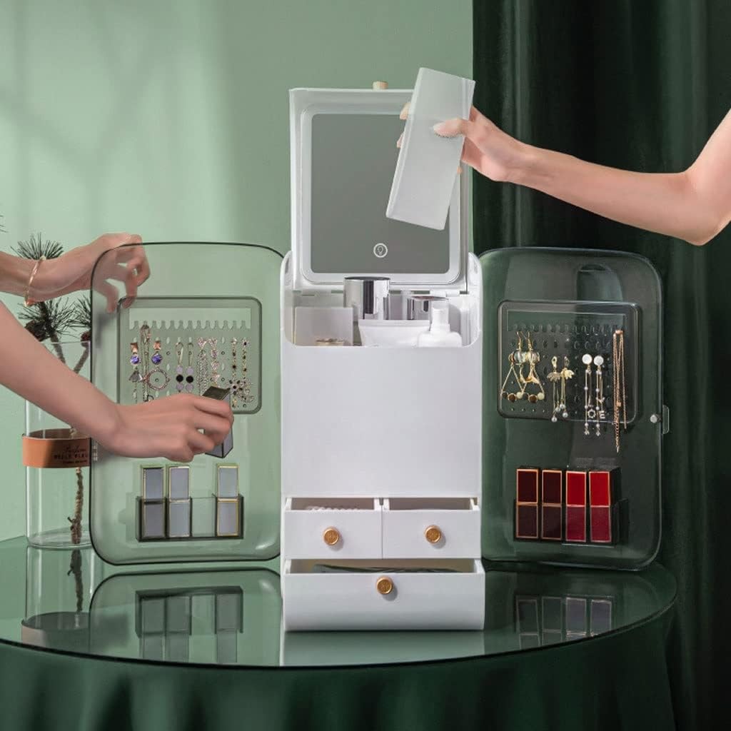 Large Jewellry & Cosmetic Organizer with LED Mirror