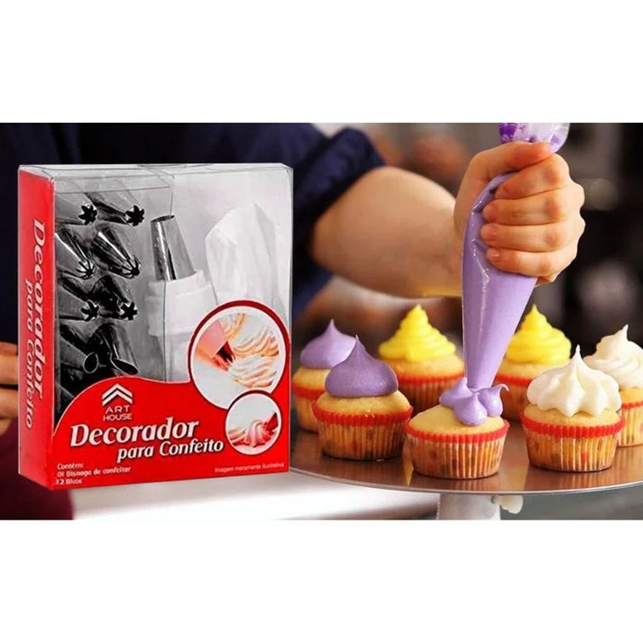 12pcs Cake Decorating Nozzle Set