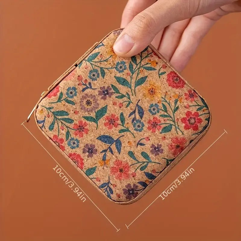 Premium Mini Jewelry Organizer Box Vintage Floral Design