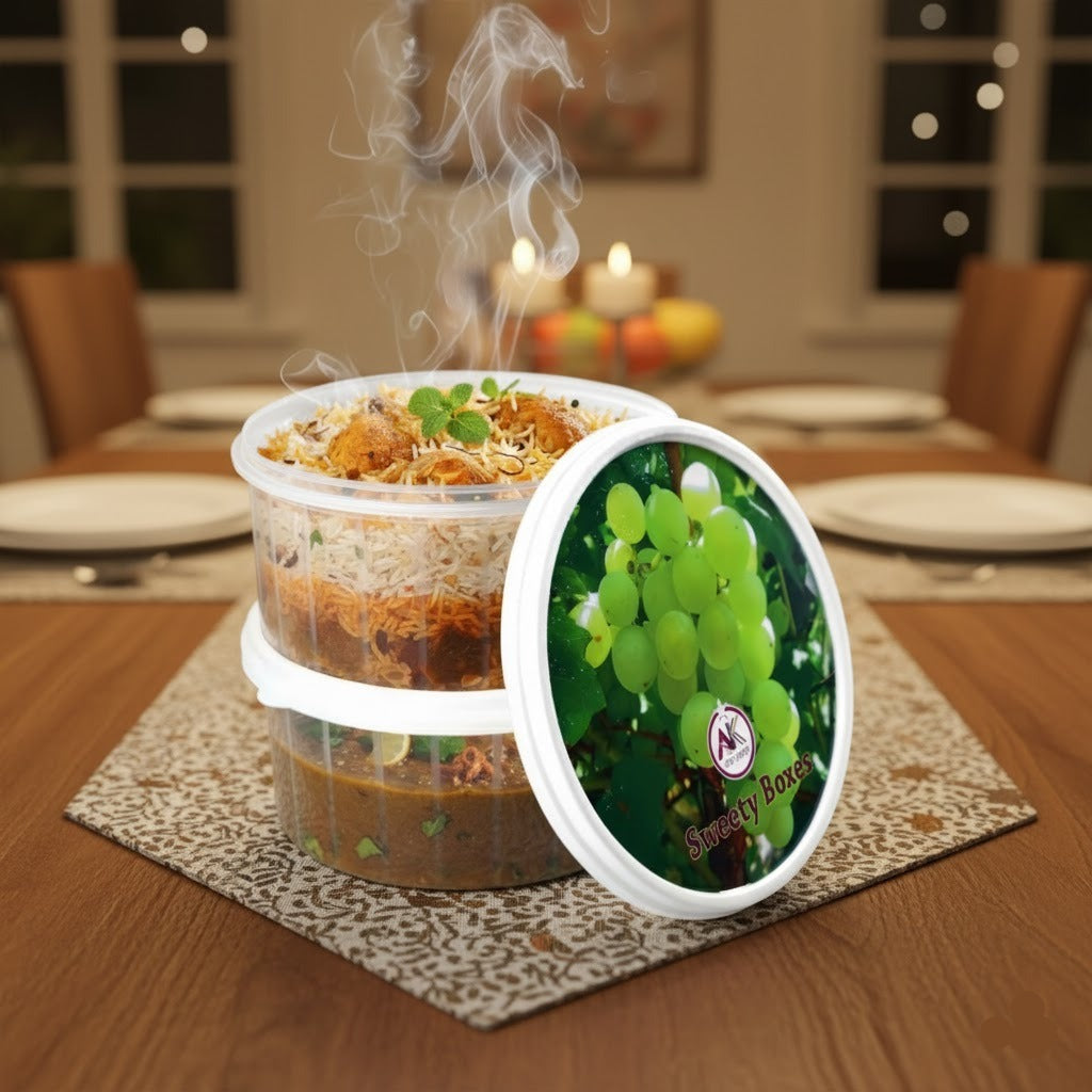 2PCs Round Food Storage Container – Memon Gadgets
