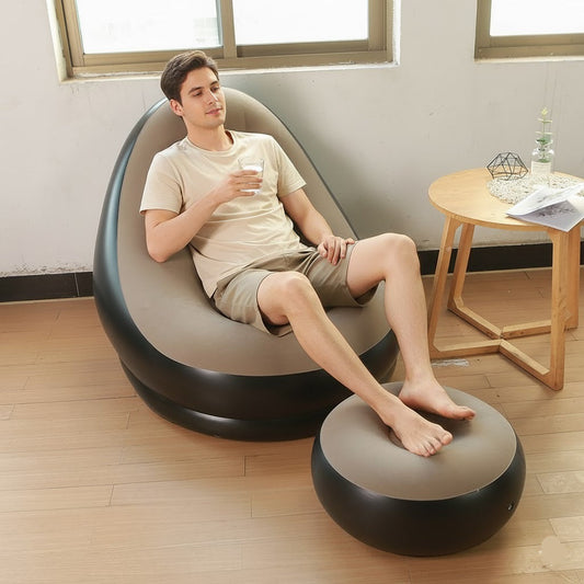 PVC Inflatable Sofa with Ottoman