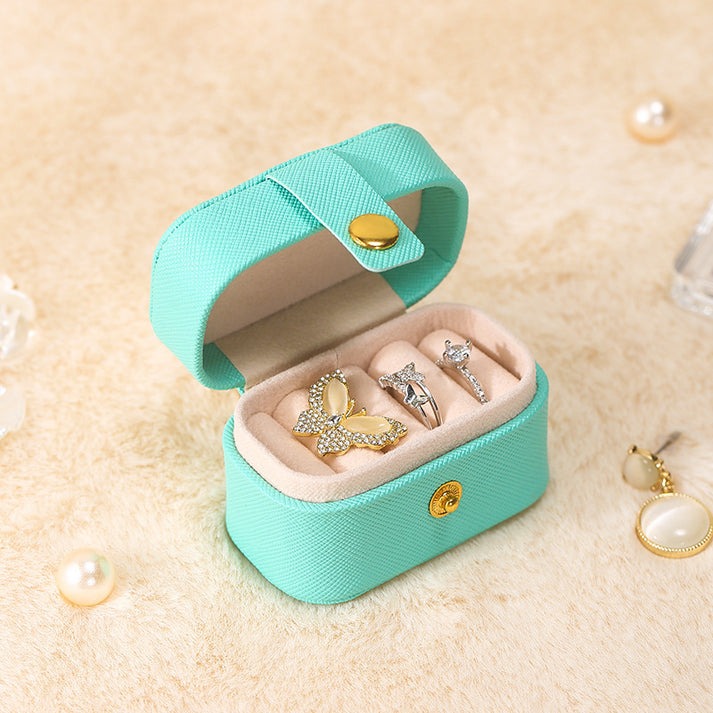Mini Portable Small Jewelry Rings Storage Box