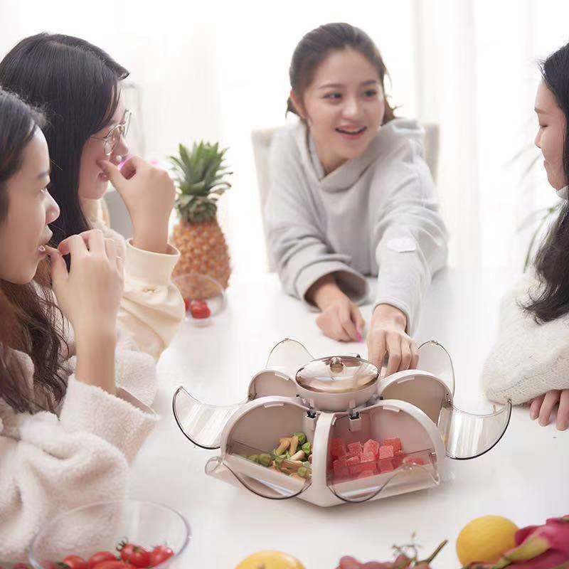 Lotus Shape Dining Table Storage Organizer