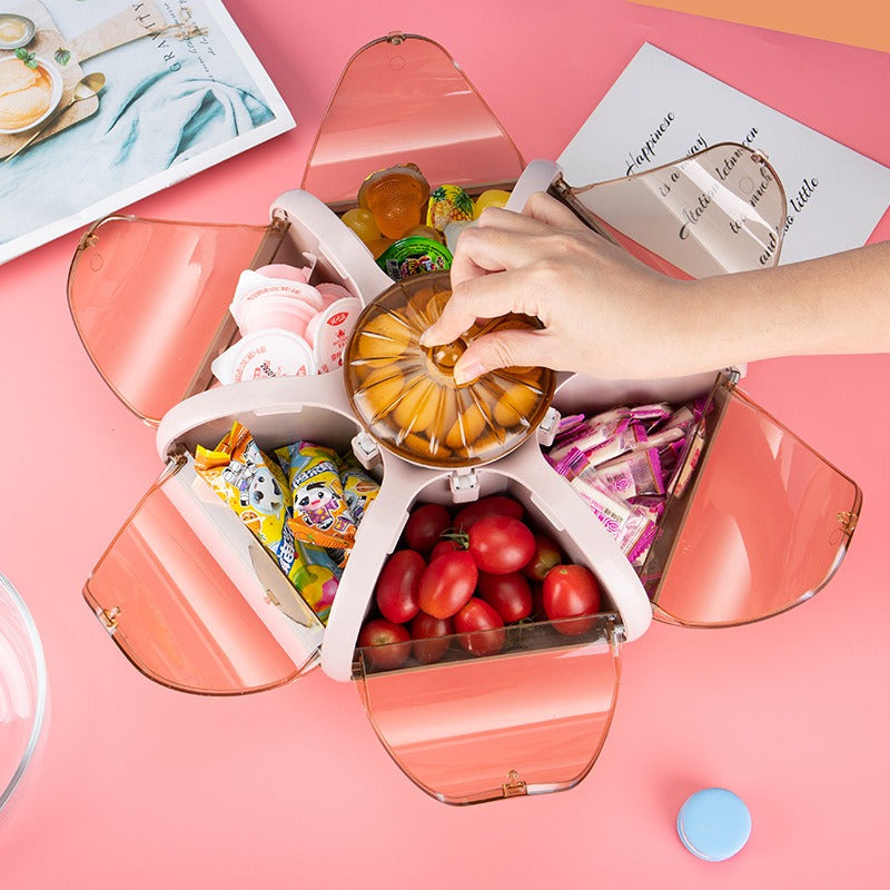 Lotus Shape Dining Table Storage Organizer