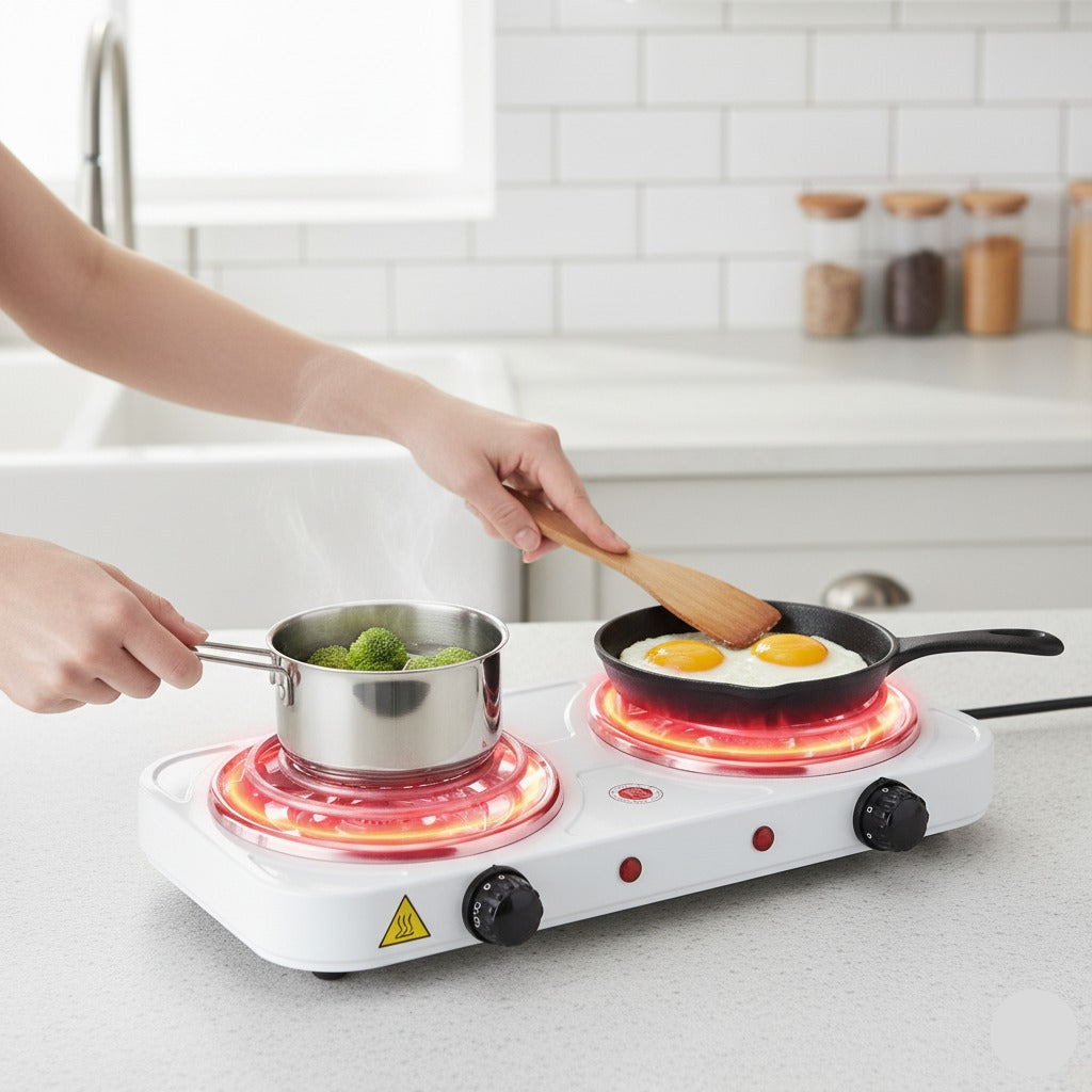 Double Burner Electric Stove
