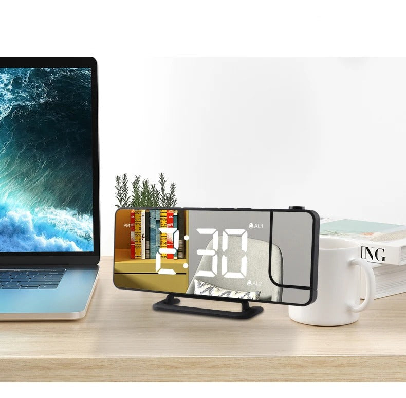 LED Digital Alarm Clock with Projection Time