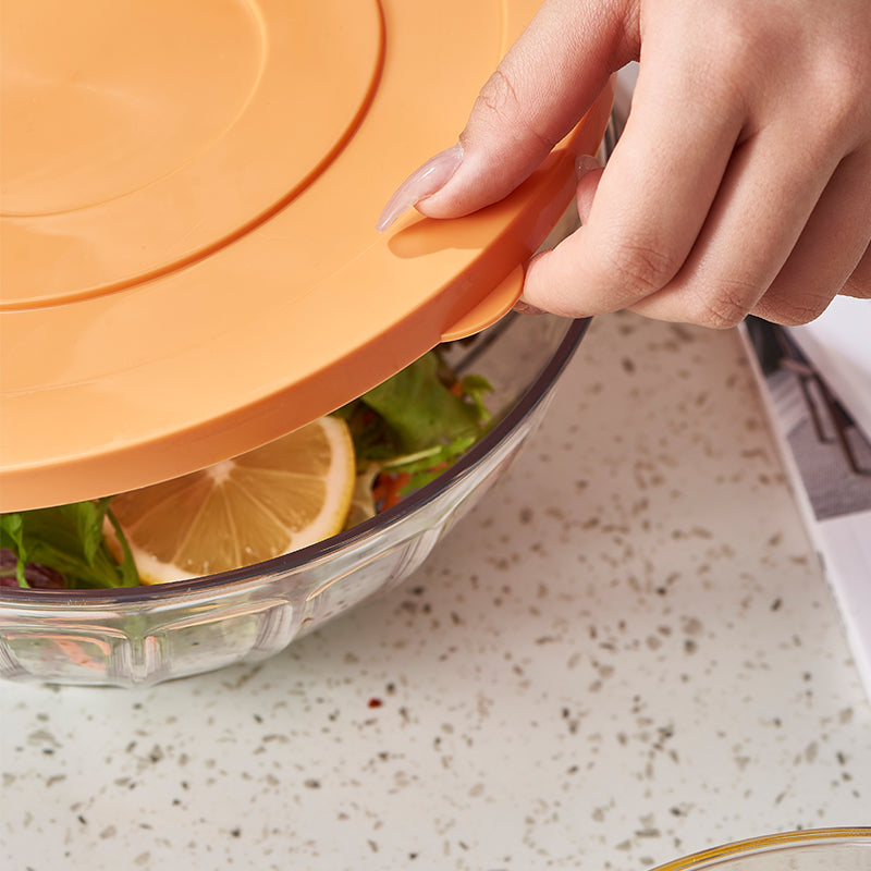 Unbreakable Plastic Food Bowl with Lid
