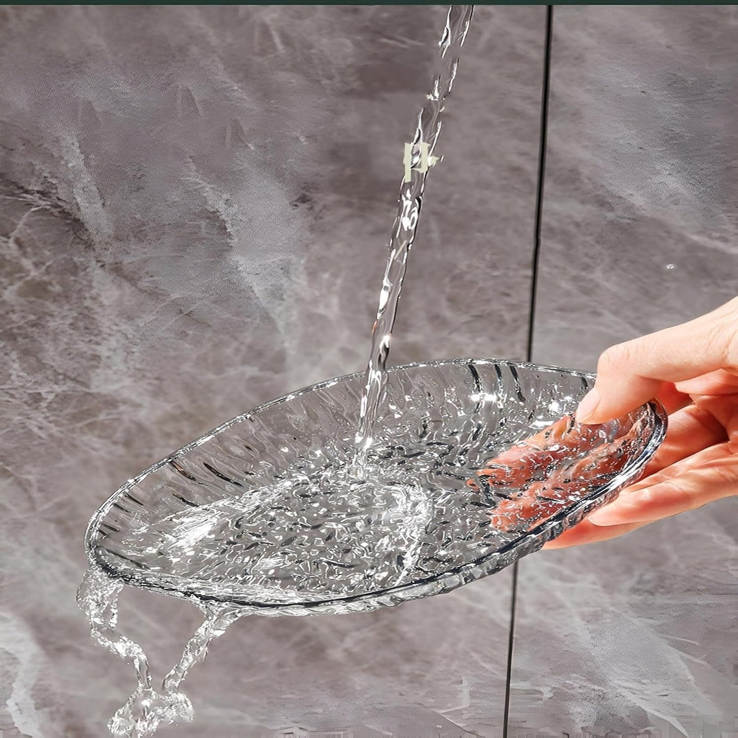 8PCs Acrylic Luxury Style Plate Set