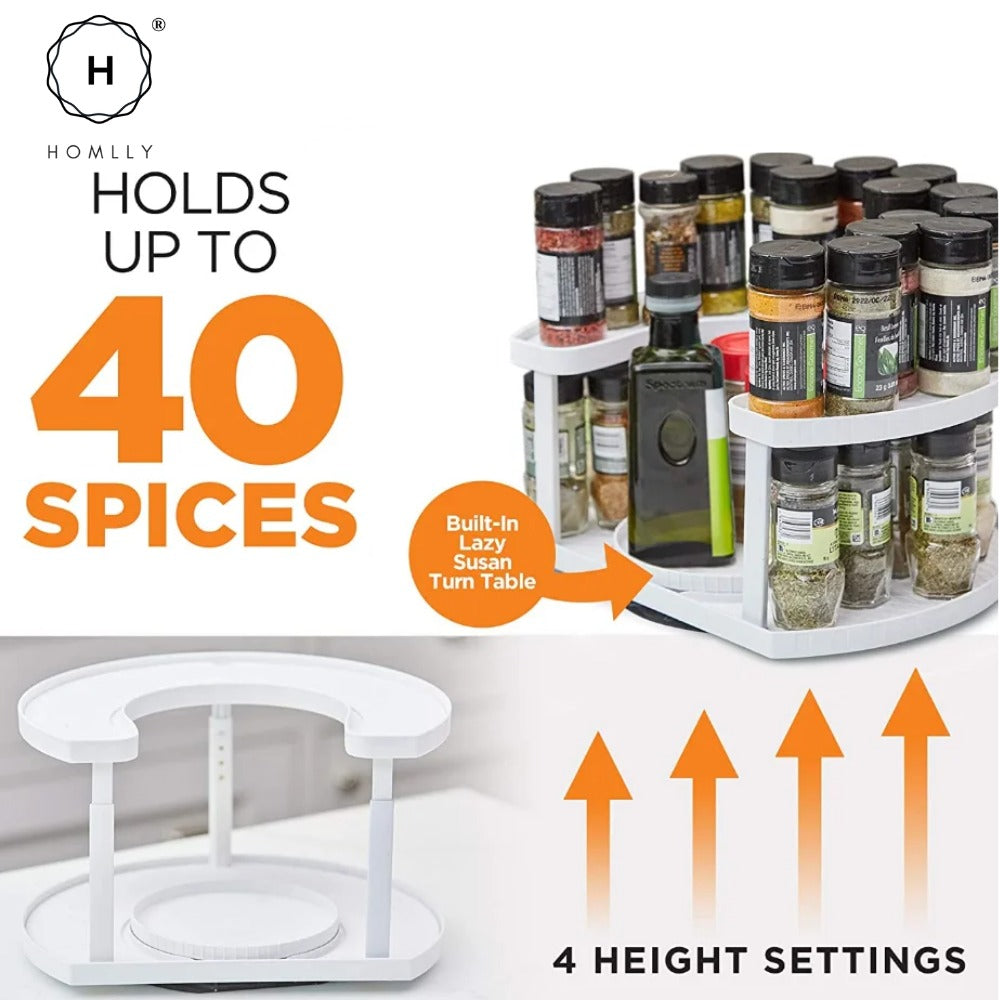 Two-Tiered Kitchen Spice Organizer
