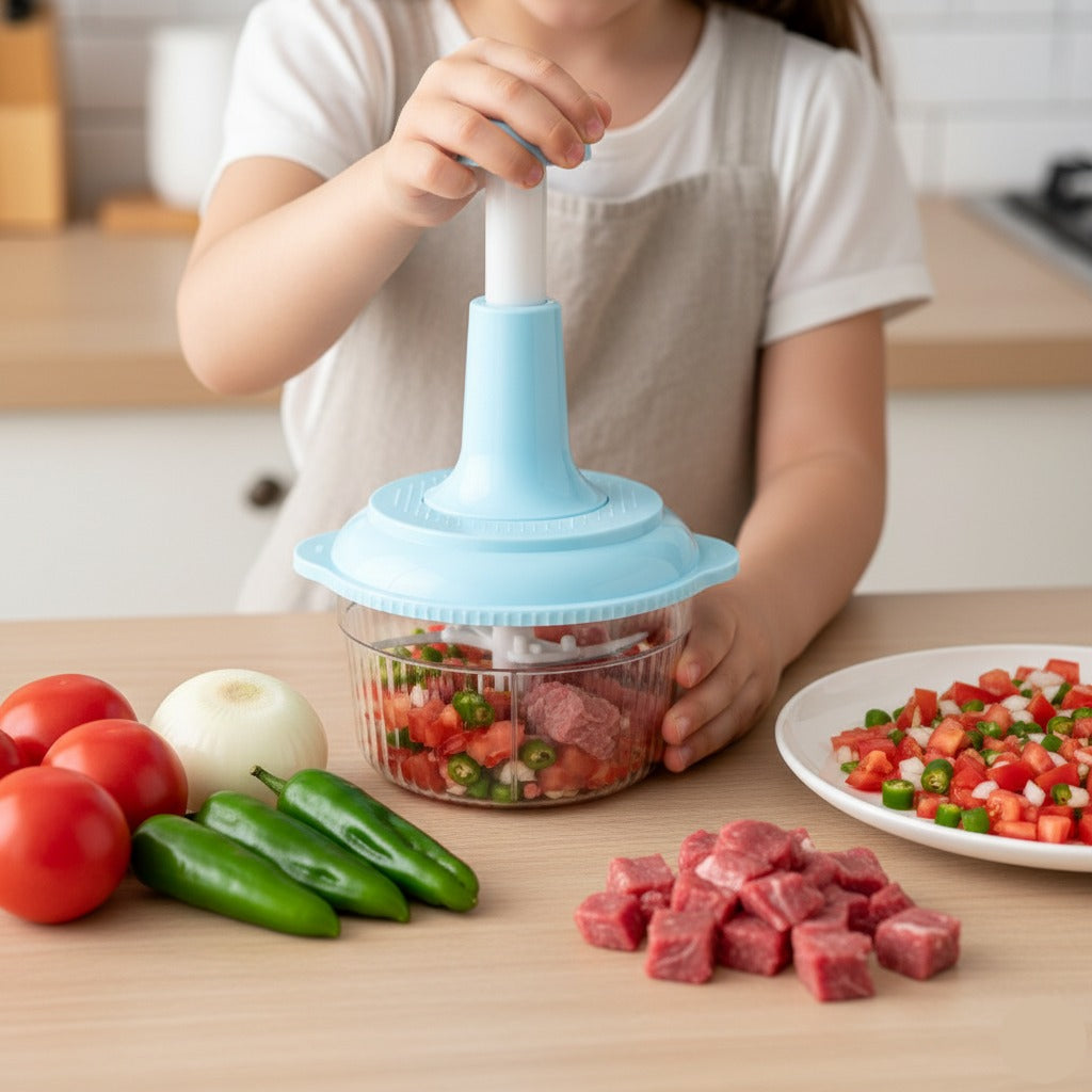 Multifunctional Manual Push Chopper (2-Liter)