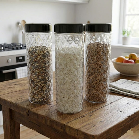 Plastic Prism Stack Jar 1300ML