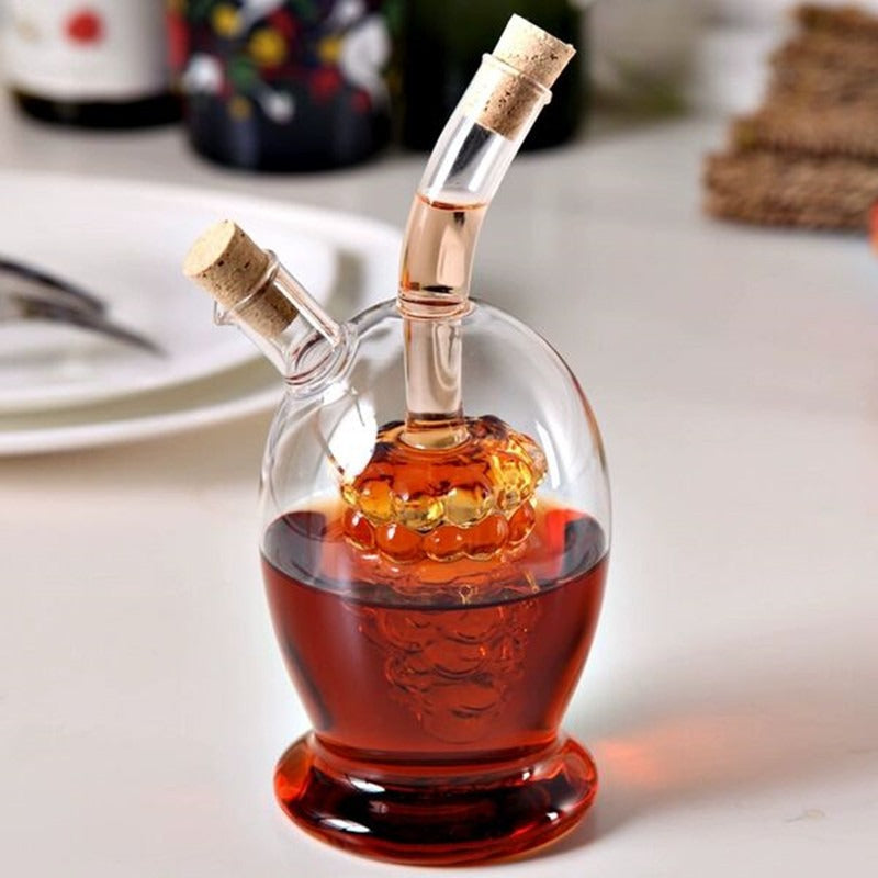 2-in-1 Double Layer Glass Oil Bottle