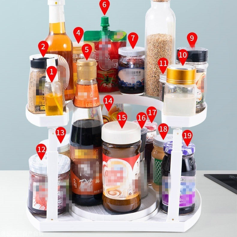 Two-Tiered Kitchen Spice Organizer