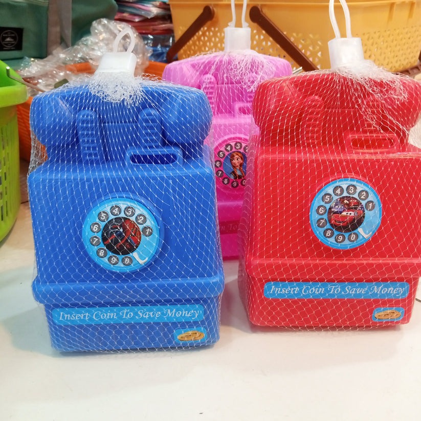 Telephone Shape Plastic Coin Box