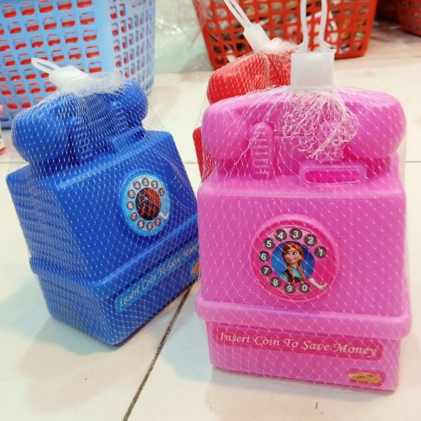 Telephone Shape Plastic Coin Box