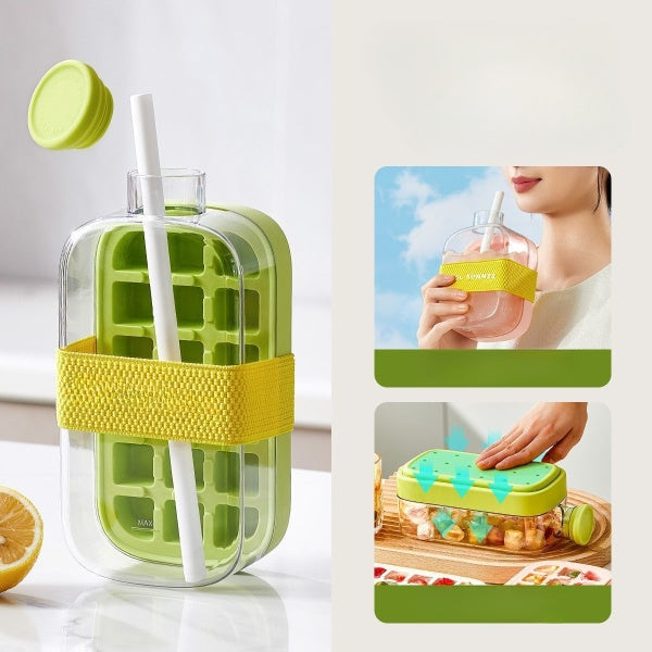 2-in-1 Water Bottle & Ice Mold