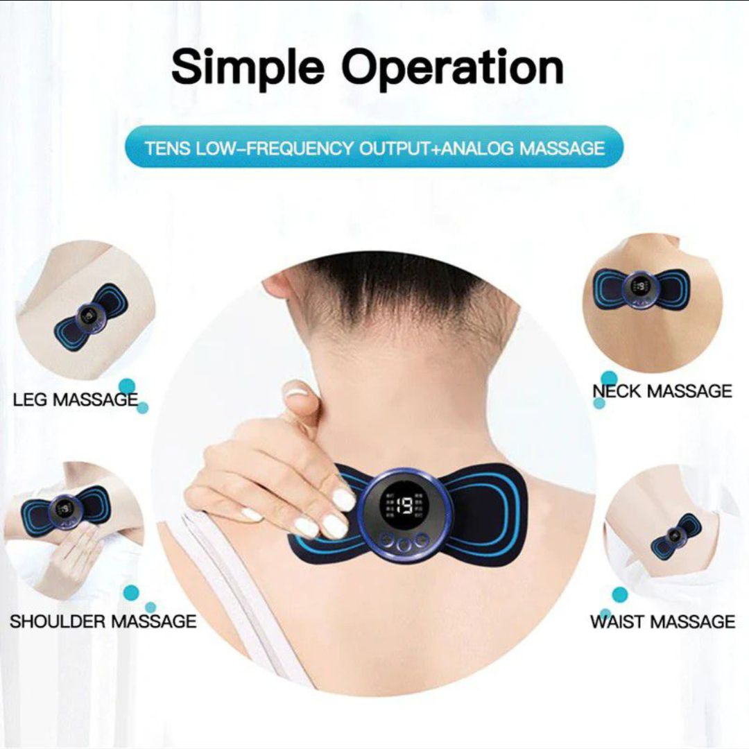 Rechargeable Mini Butterfly Neck Massager.