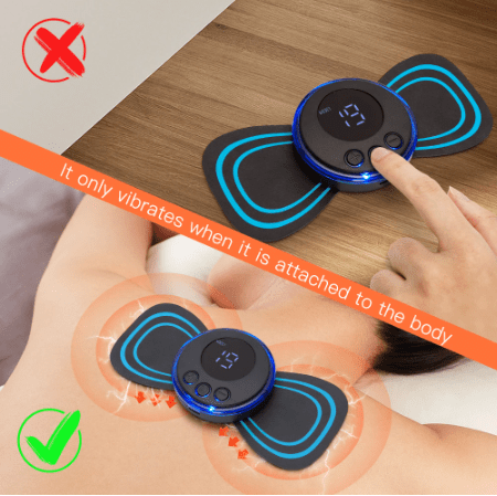 Rechargeable Mini Butterfly Neck Massager.