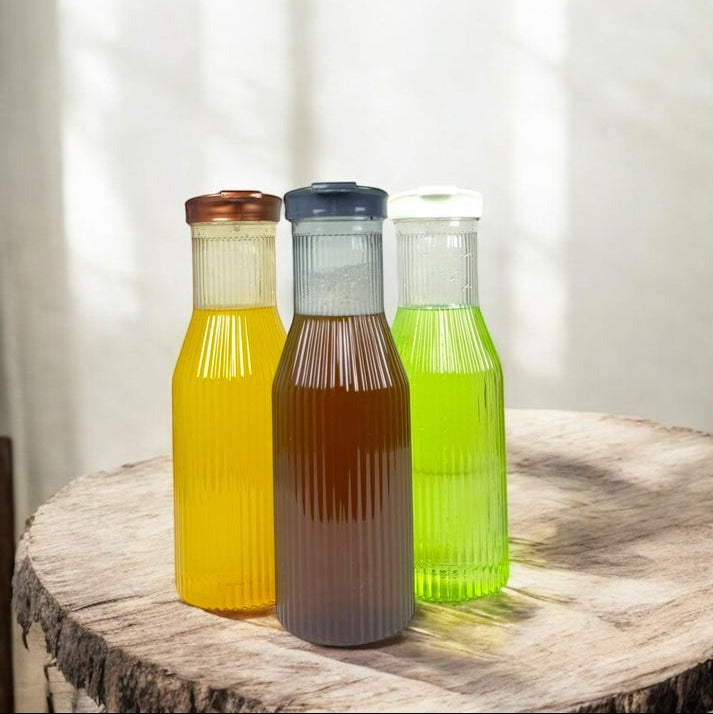 1PC Plastic Linear Water Bottle