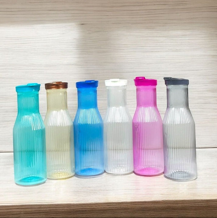 1PC Plastic Linear Water Bottle