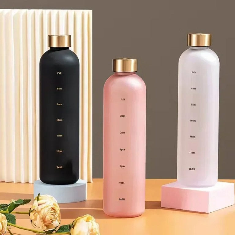 Beautiful Frosted Water Bottle