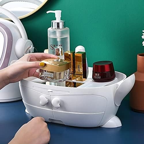 Modern Cosmetic Organizer with LED Mirror