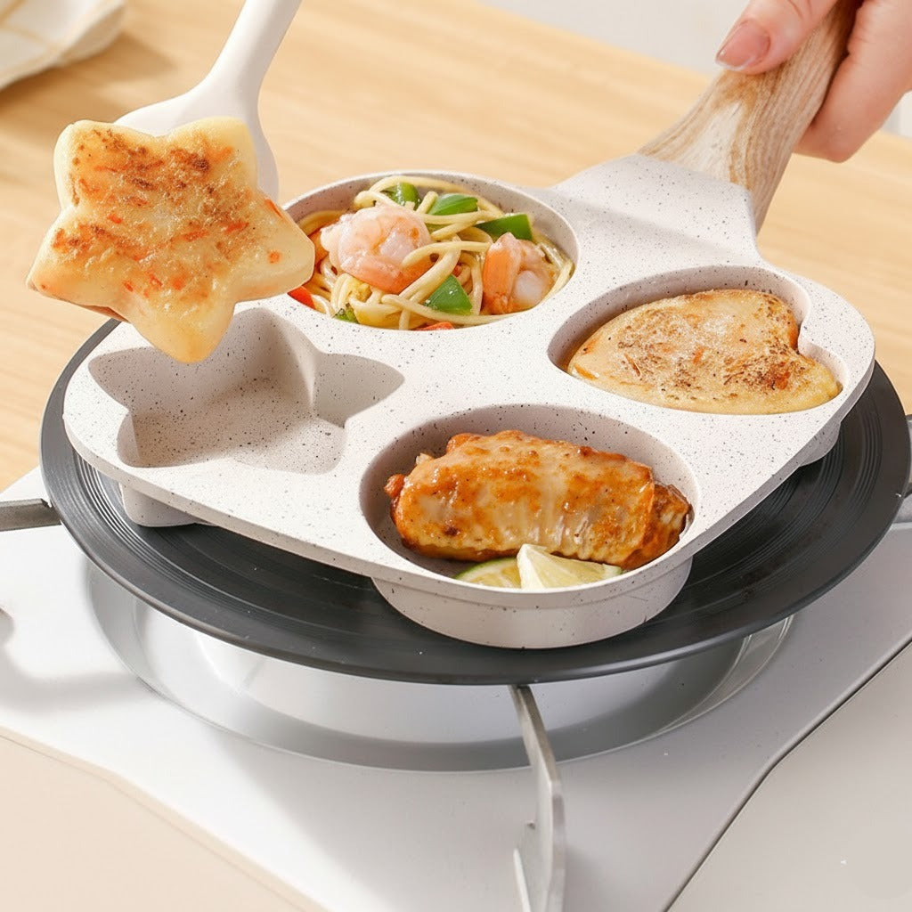 4 Portion Marble Coated Frying Pan