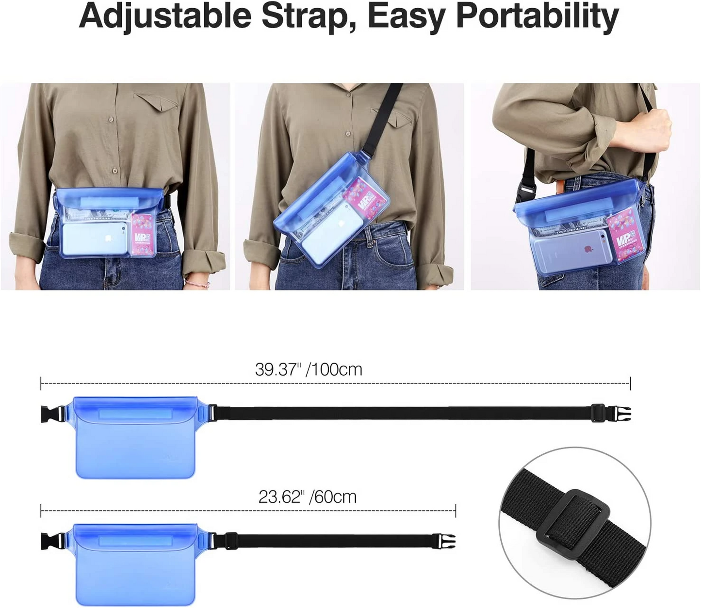 Beach Swimming Waterproof Underwater Waist Bag.