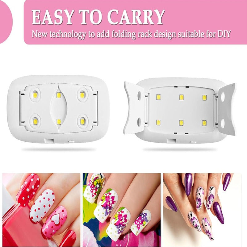 6W UV LEDs USB Nail Phototherapy Portable Machine