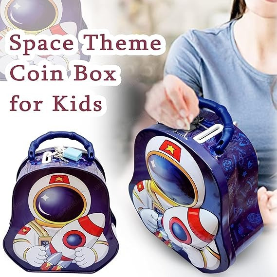 Astronote Space Metal Money Saving Box