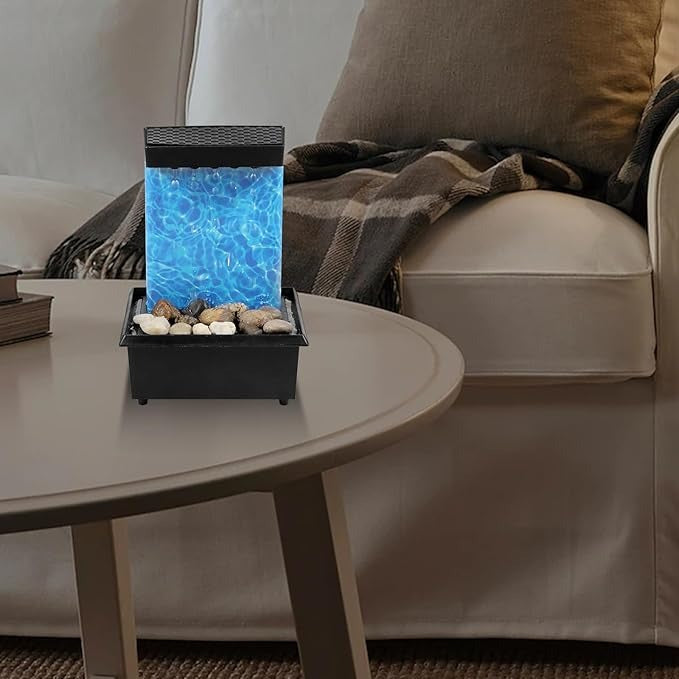 Tabletop Water Fountain with Light