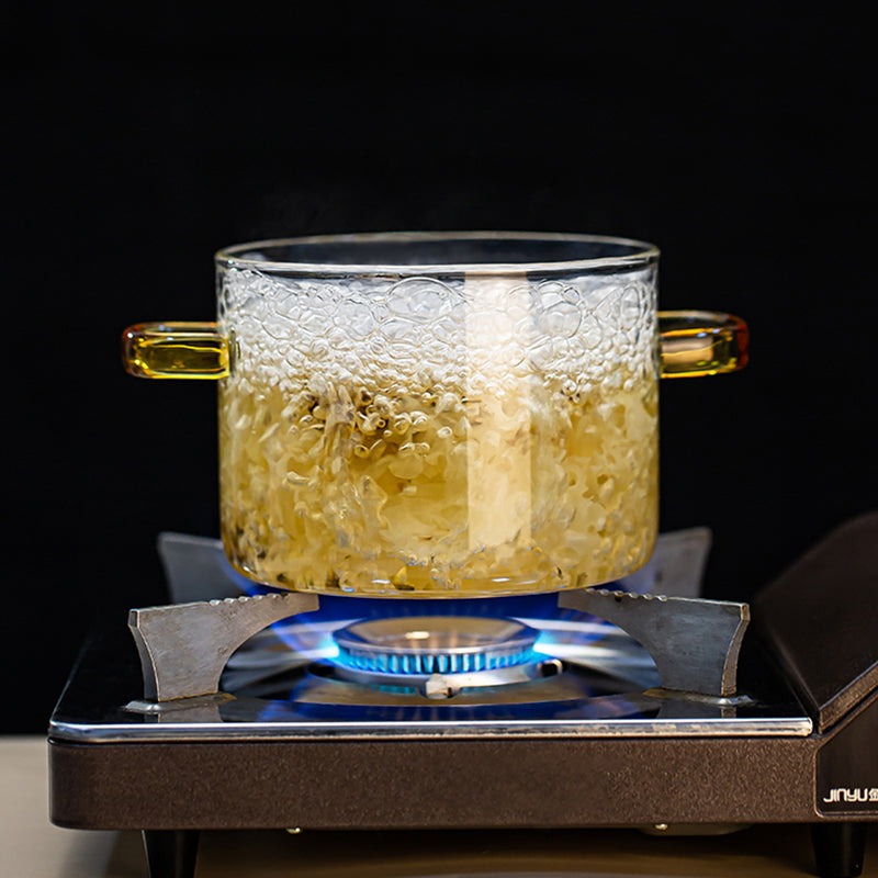 Heat Resistant Glass Cooking Pot