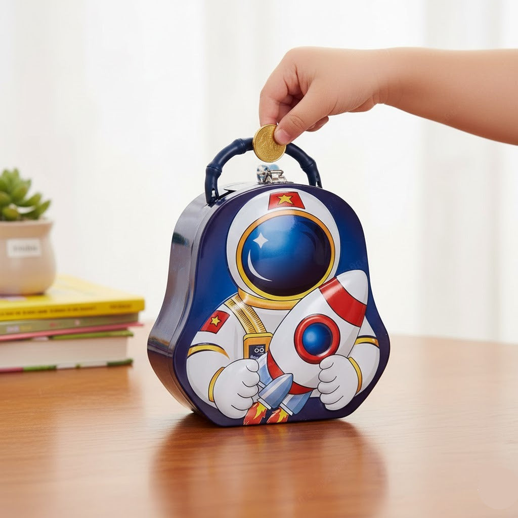 Astronote Space Metal Money Saving Box