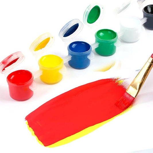 Water Colour Paint 6Pcs Set With Brush.