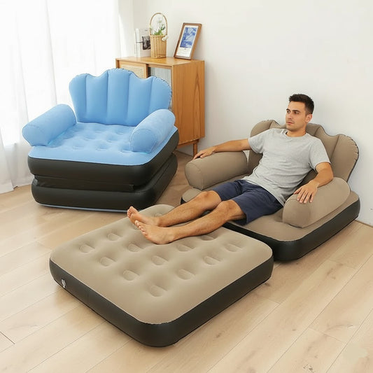 Folding Dual-Purpose Inflatable Sofa & Bed