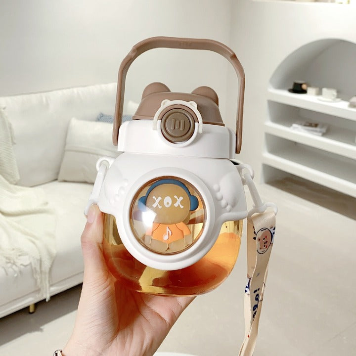 Hug Bear Double Drink Big Belly Water Bottle